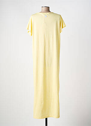 Rochie lungă mâneci scurte mâneci scurte galben LOVE BY MD femeie