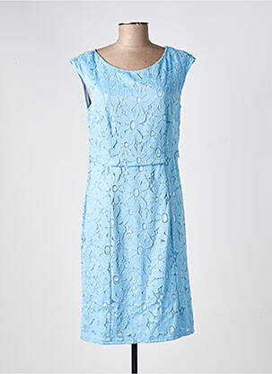 Rochie midi închidere cu fermoar la spate mâneci scurte albastru BETTY BARCLAY femeie