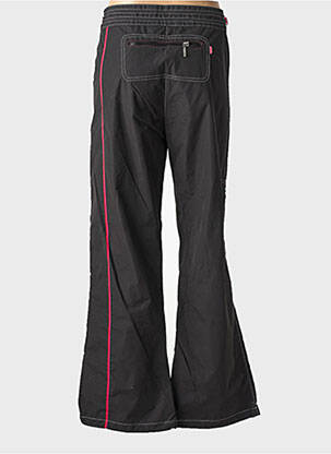 Pantalon drept țesătură poplin mărime normală negru KALAÏS femeie