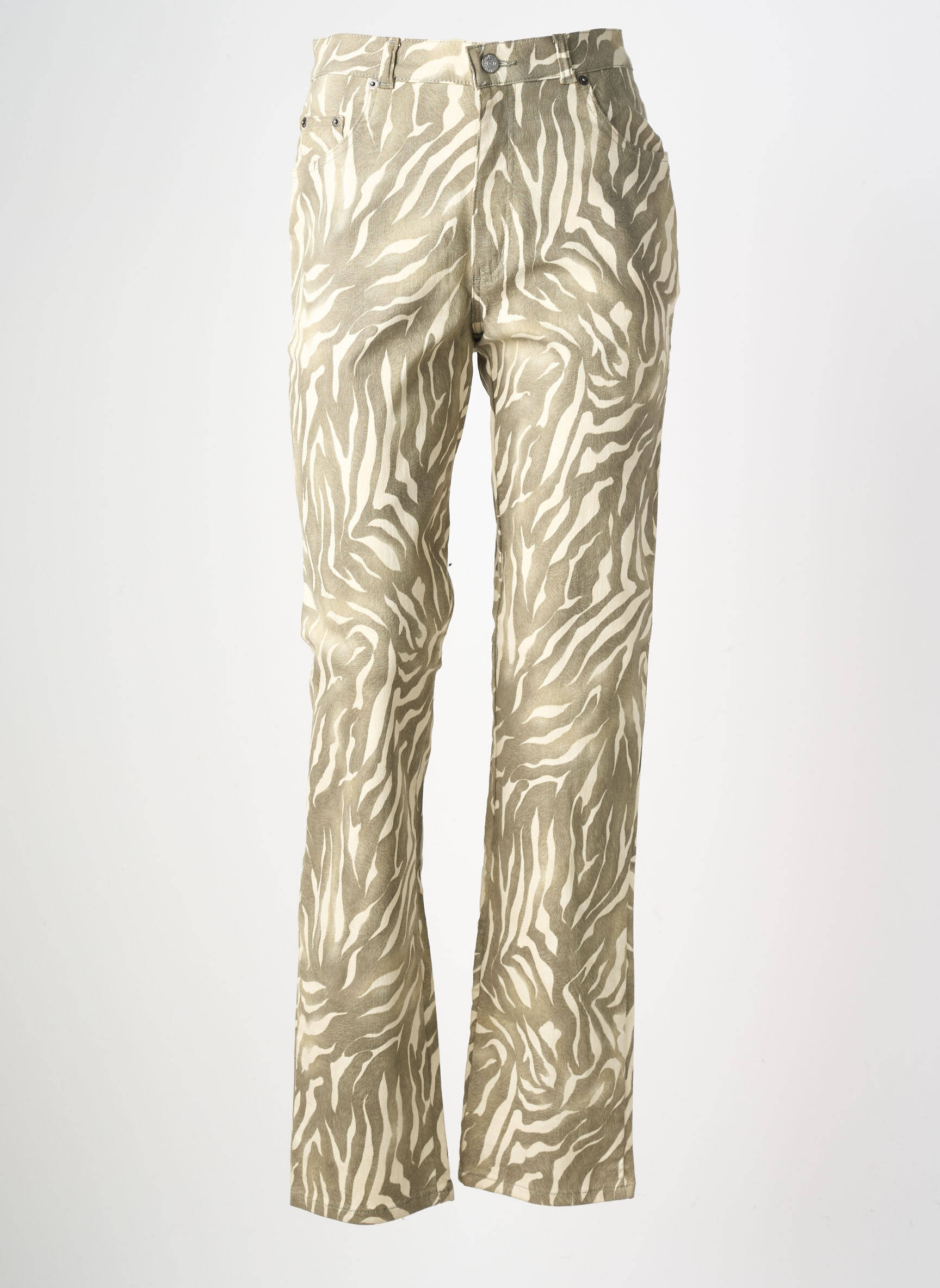 Pantalon drept elasticitate mărime normală verde LUCCHINI femeie