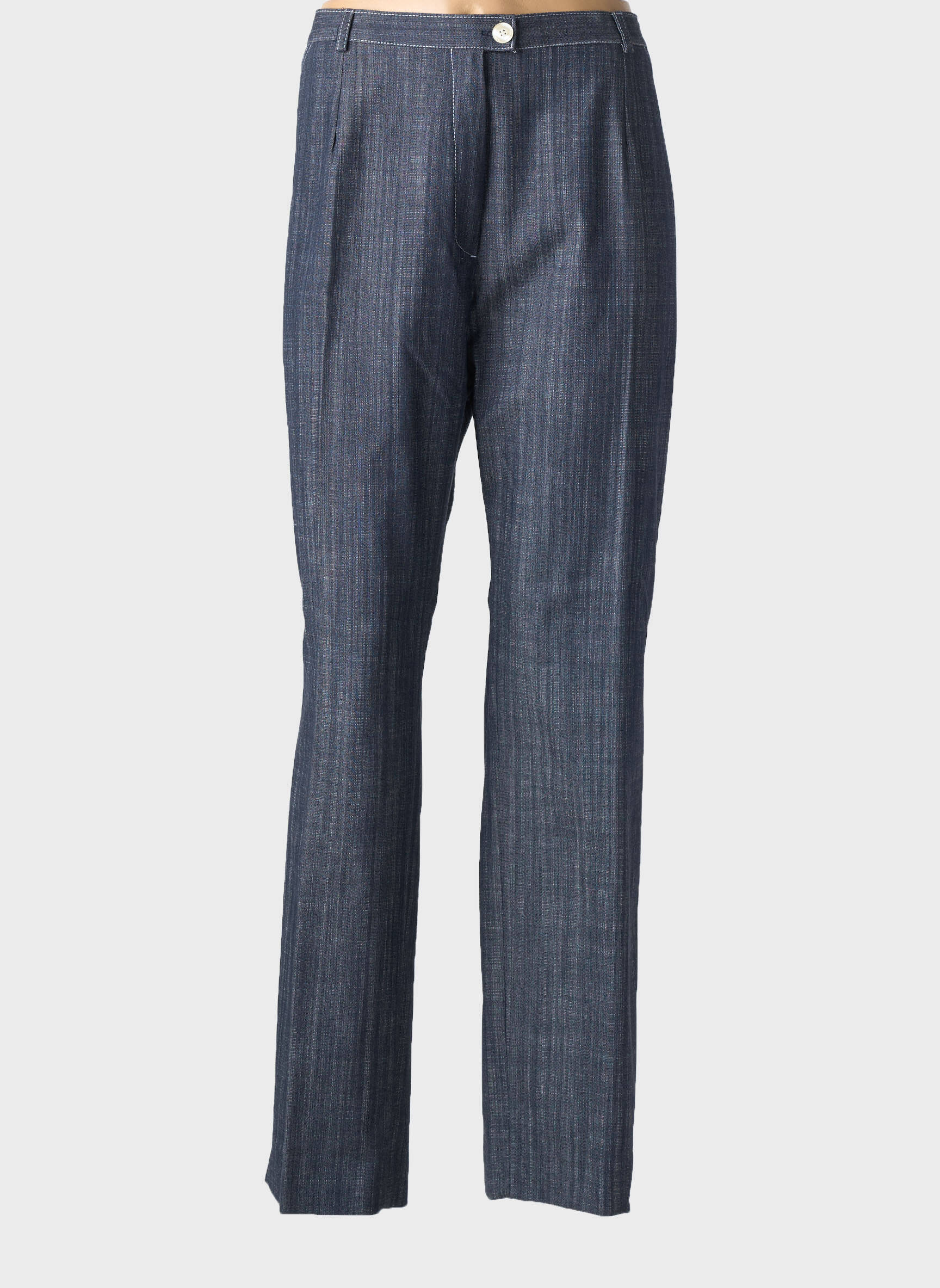Pantalon drept elasticitate mărime normală albastru 20/20 femeie