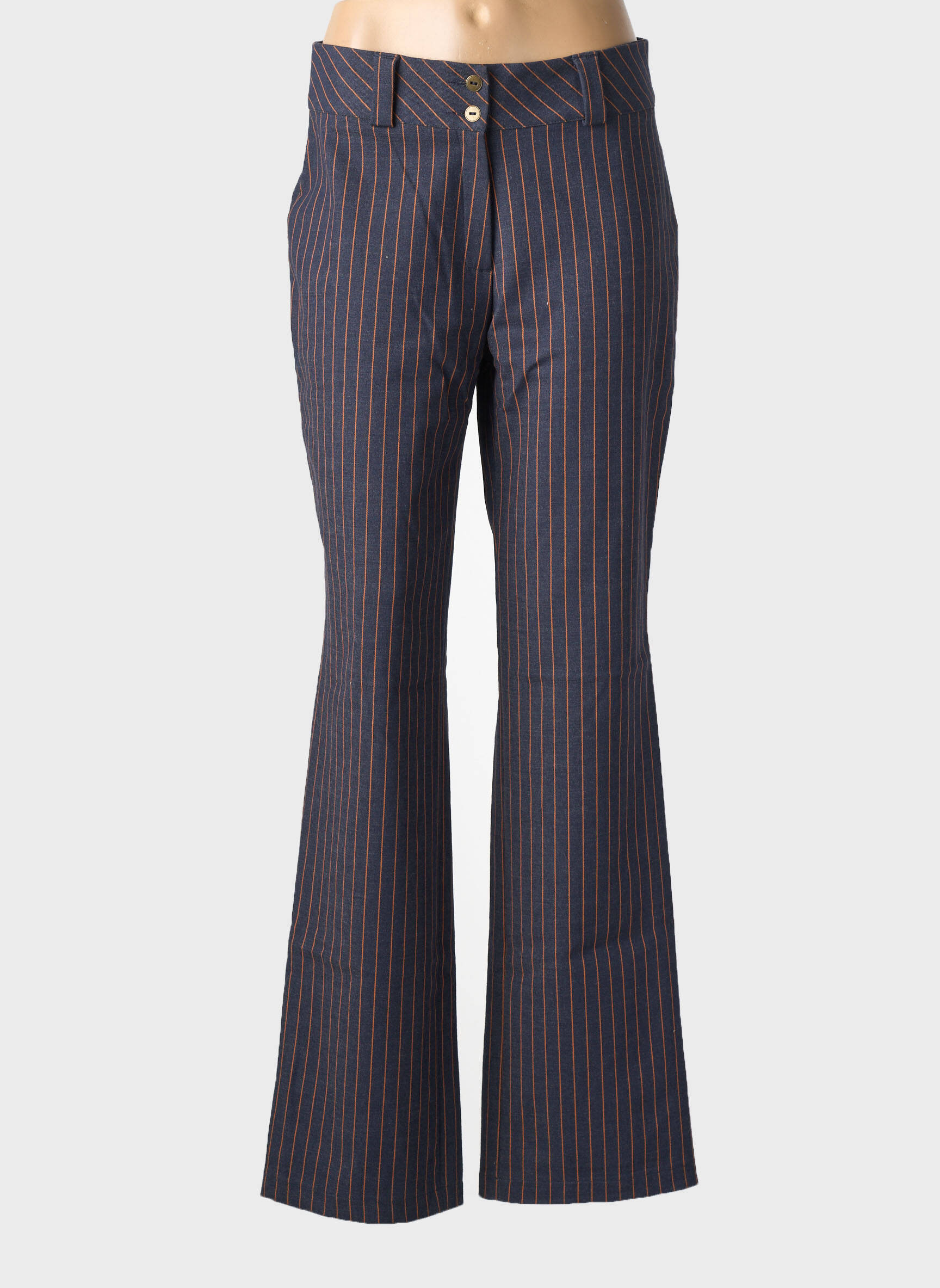 Pantalon evazat elasticitate mărime normală albastru LUCCHINI femeie