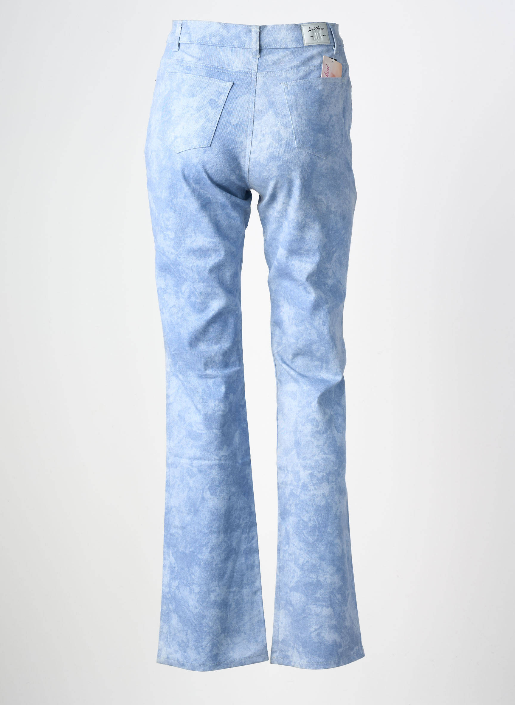 Pantalon drept elasticitate mărime normală albastru LUCCHINI femeie