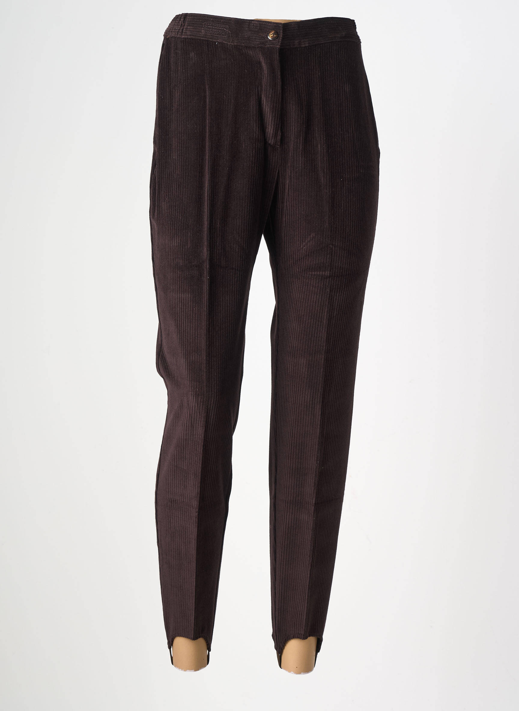 Pantalon slim elasticitate mărime normală maro LUCCHINI femeie
