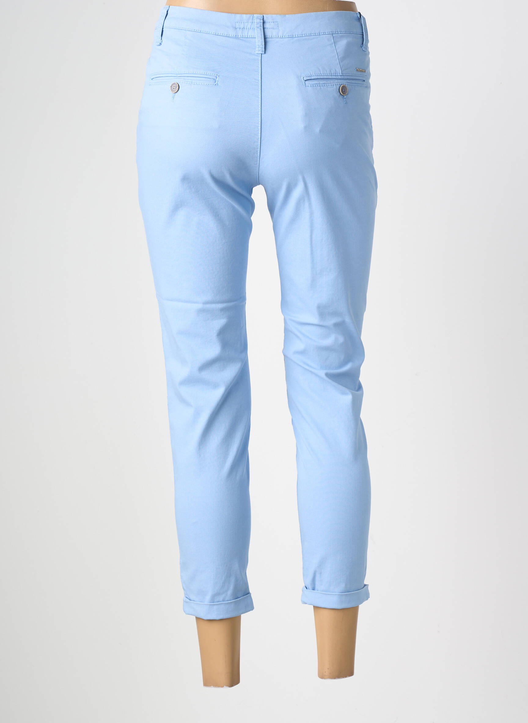 Pantalon 7/8 elasticitate mărime normală albastru LCDN femeie