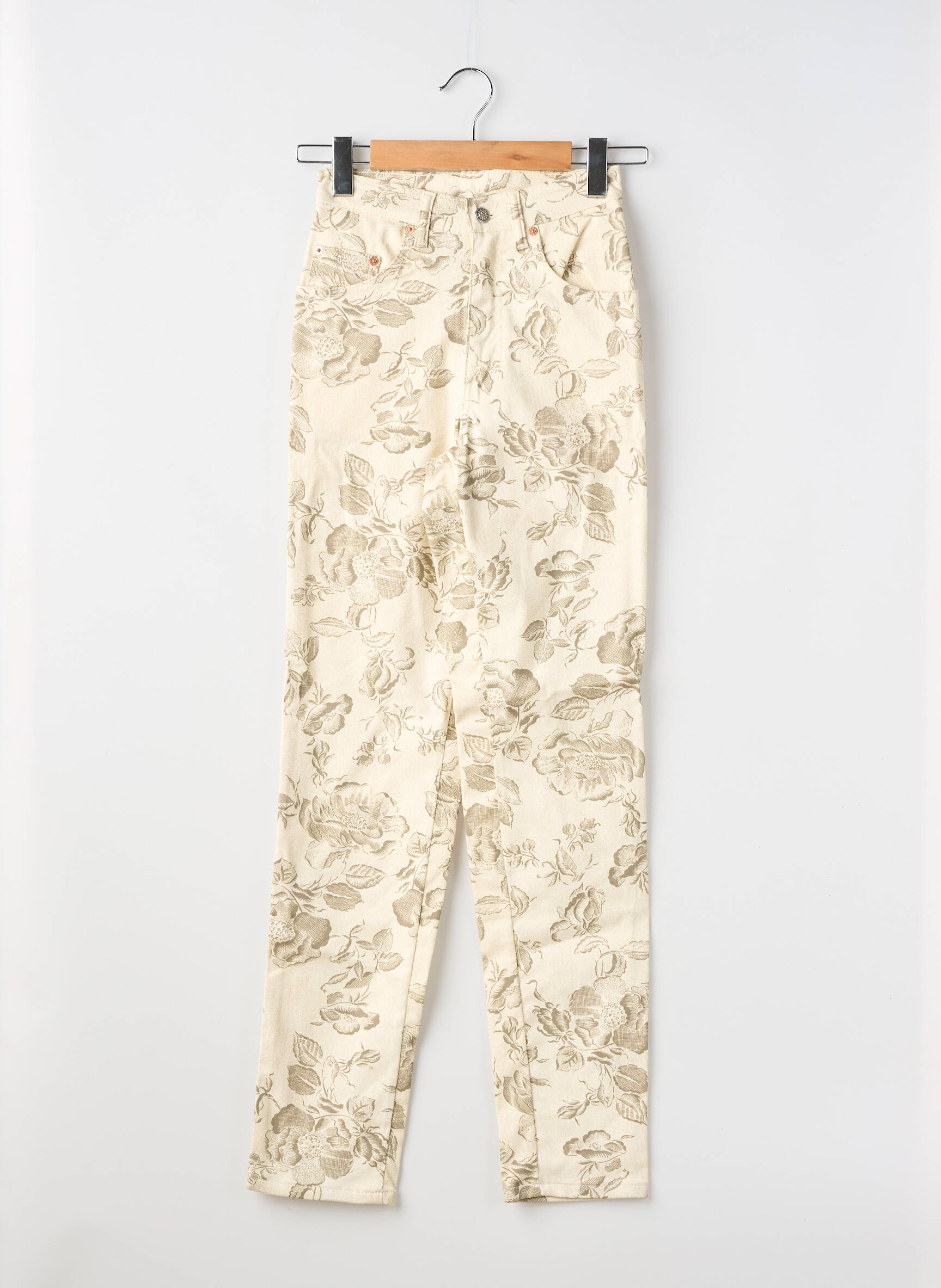 Pantalon slim elasticitate mărime normală bej LUCCHINI femeie