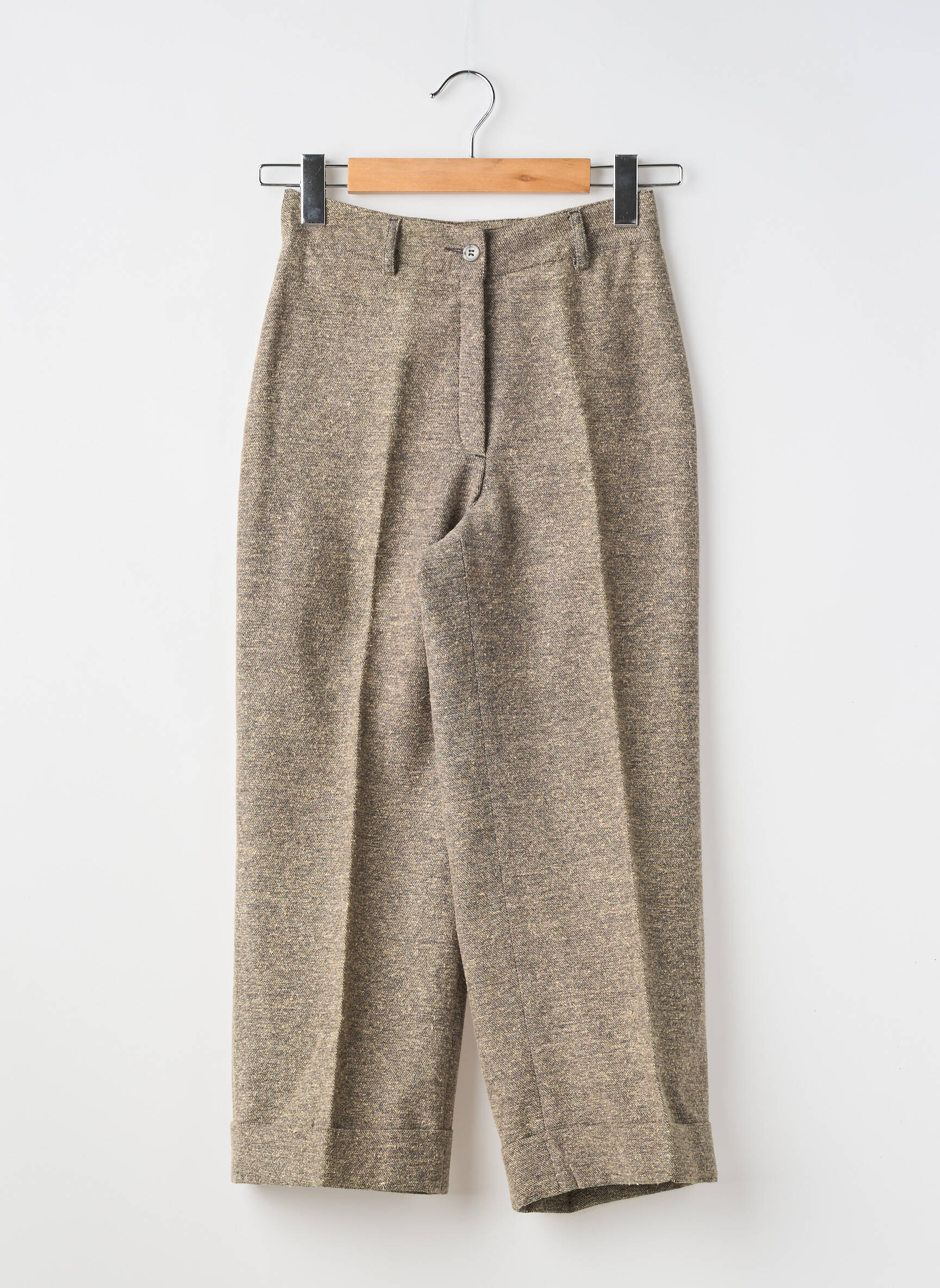 Pantalon trei sferturi croială dreaptă mărime normală maro LUCCHINI femeie
