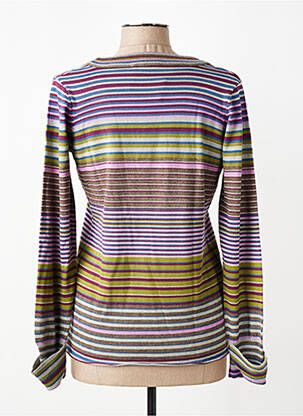 Pulover croială cambrată mâneci lungi violet ALAIN MANOUKIAN femeie