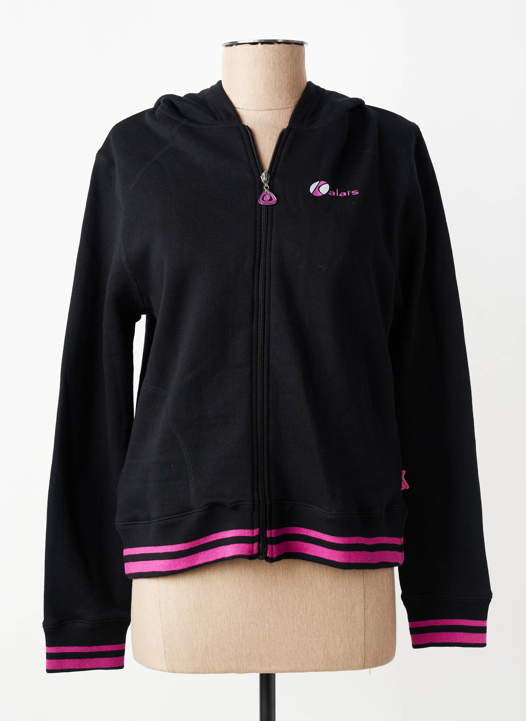 Jachete casual guler rotund negru KALAÏS femeie