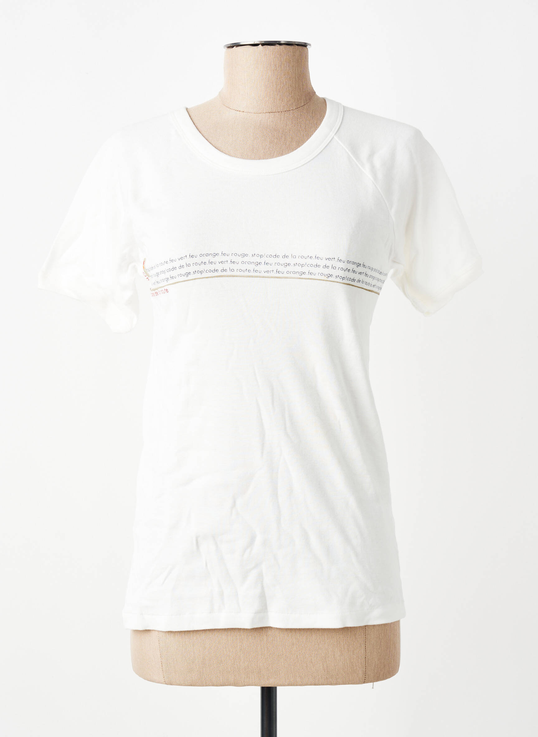 Tricou elasticitate mâneci scurte alb PETIT BATEAU fată