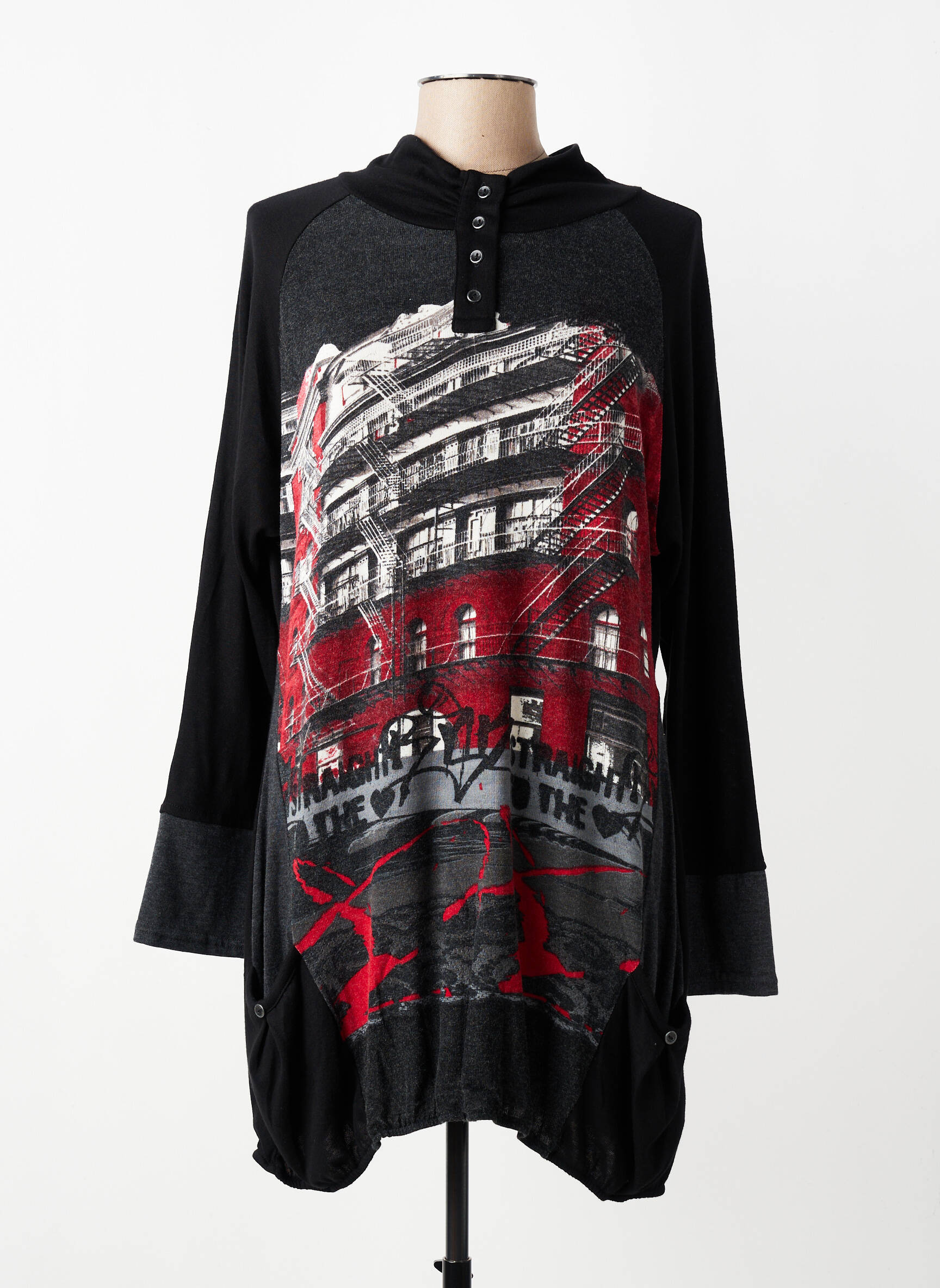 Rochie pulover elasticitate mâneci lungi negru HALOGENE femeie
