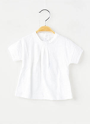 Tricou elasticitate mâneci scurte alb PETIT BATEAU băiat