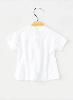 Tricou elasticitate mâneci scurte alb PETIT BATEAU băiat