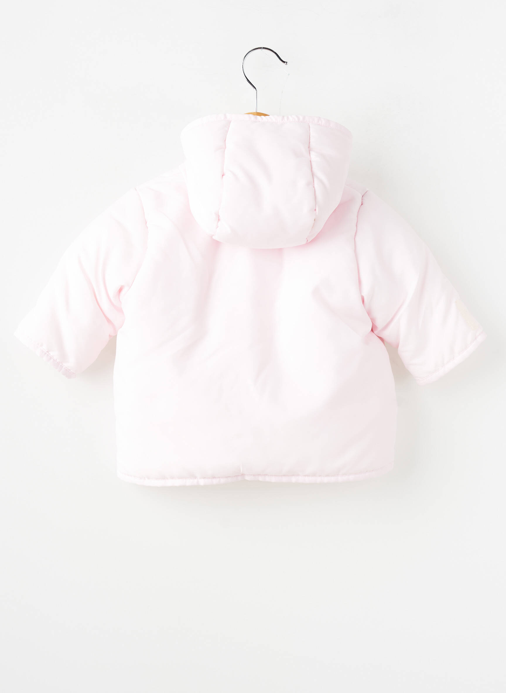 Geacă matlasată buzunare cu glugă roz PETIT BATEAU fată