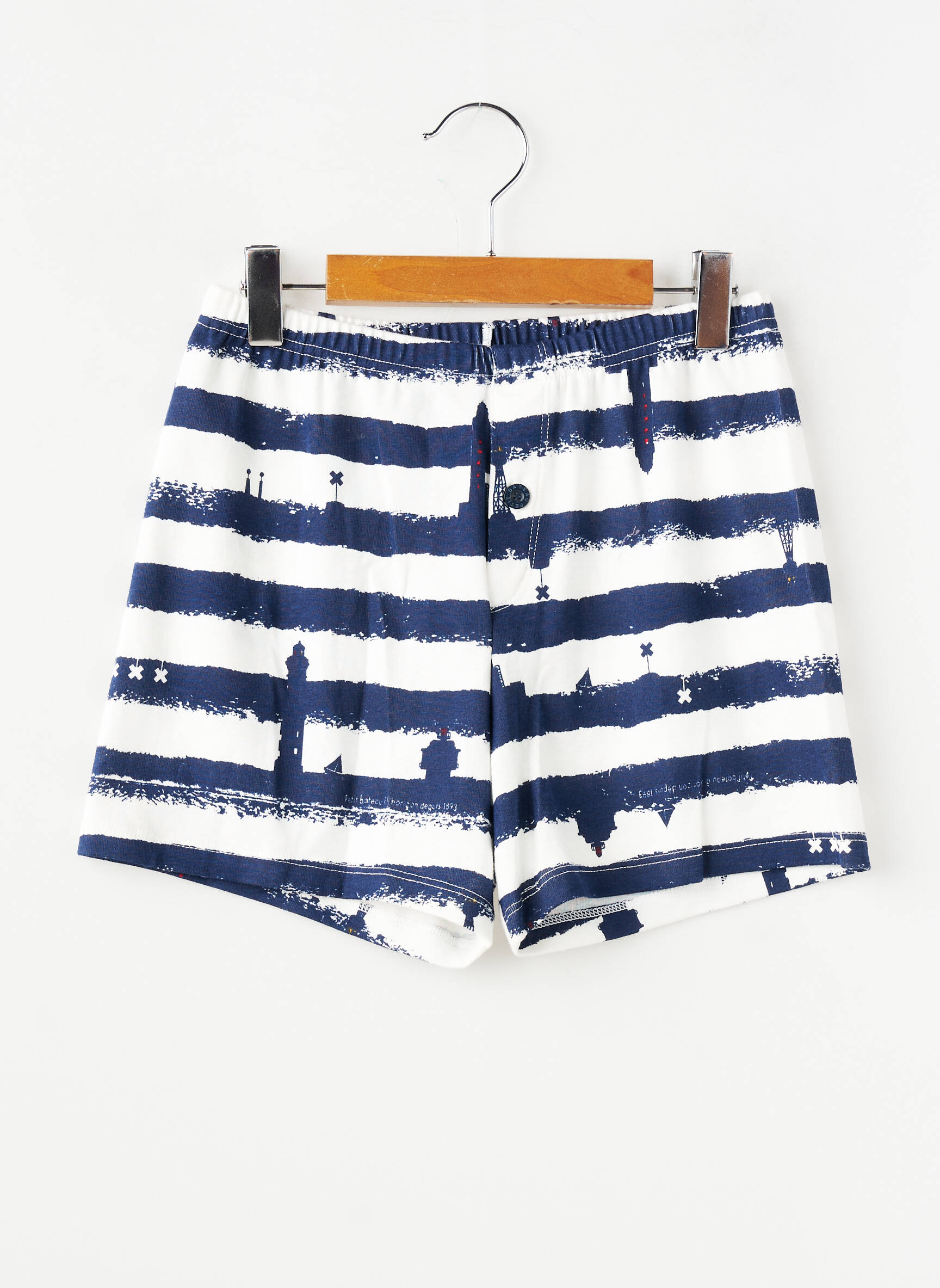 Șort elasticitate talie elastică albastru PETIT BATEAU băiat