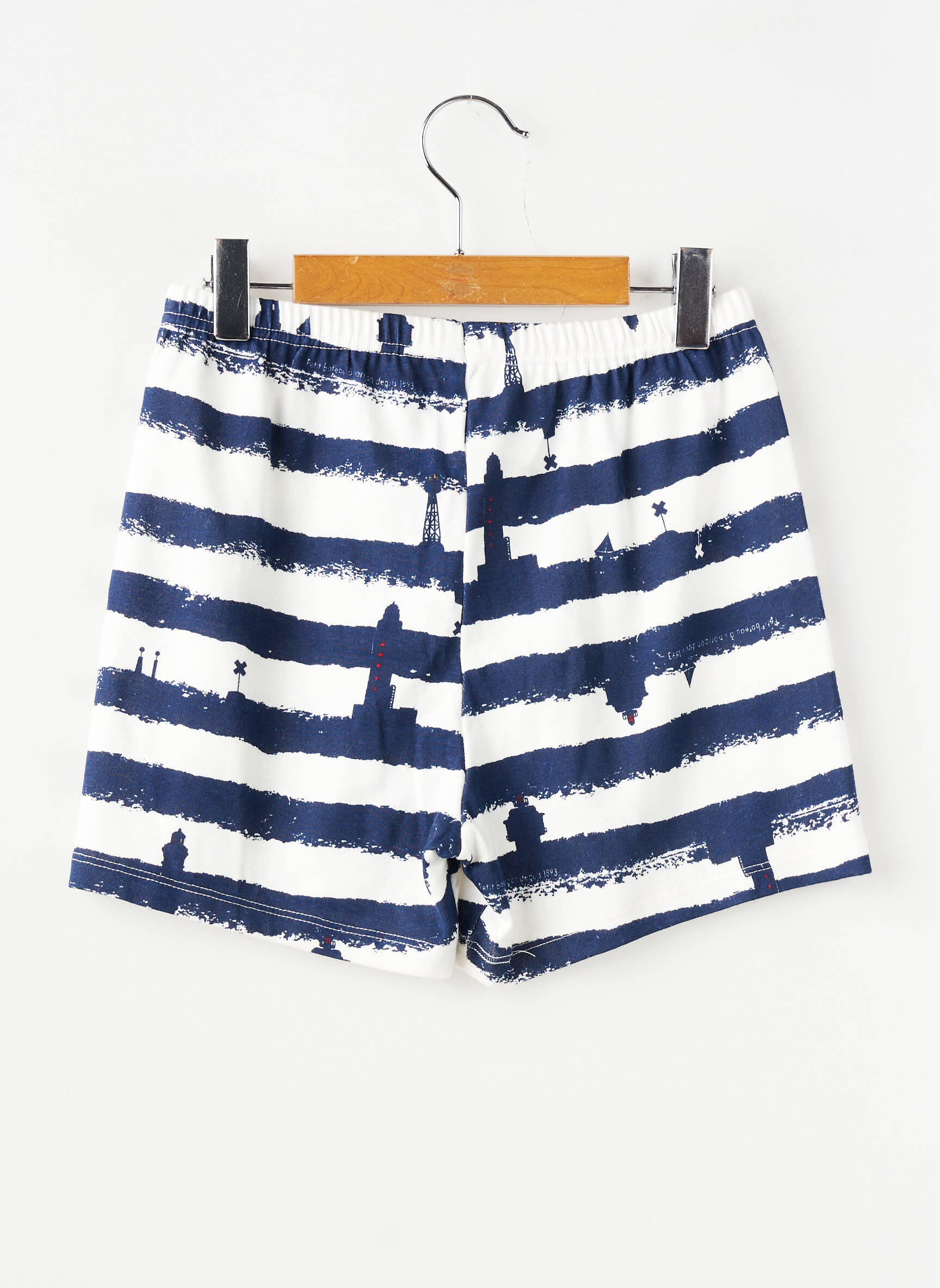 Șort elasticitate talie elastică albastru PETIT BATEAU băiat