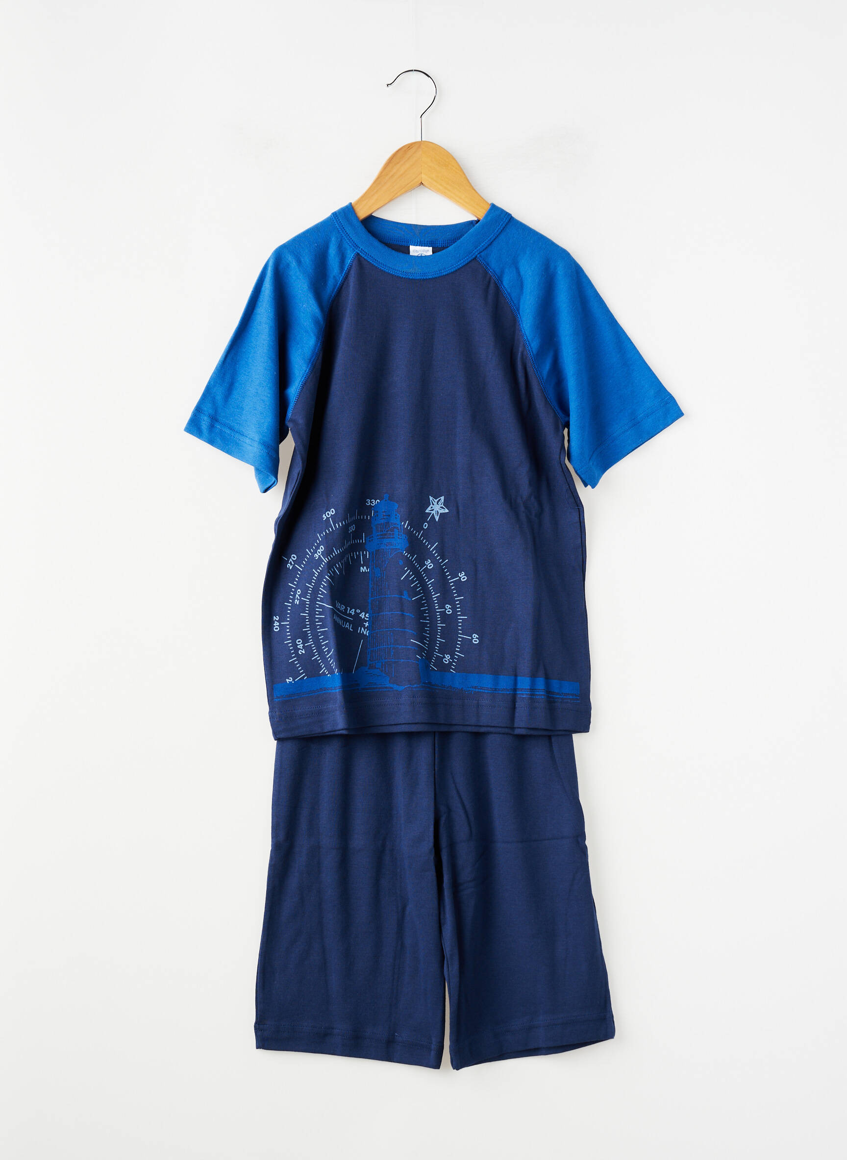 Pijamale scurte albastru PETIT BATEAU băiat