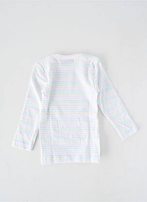Tricou croială cambrată mâneci lungi roz PETIT BATEAU fată