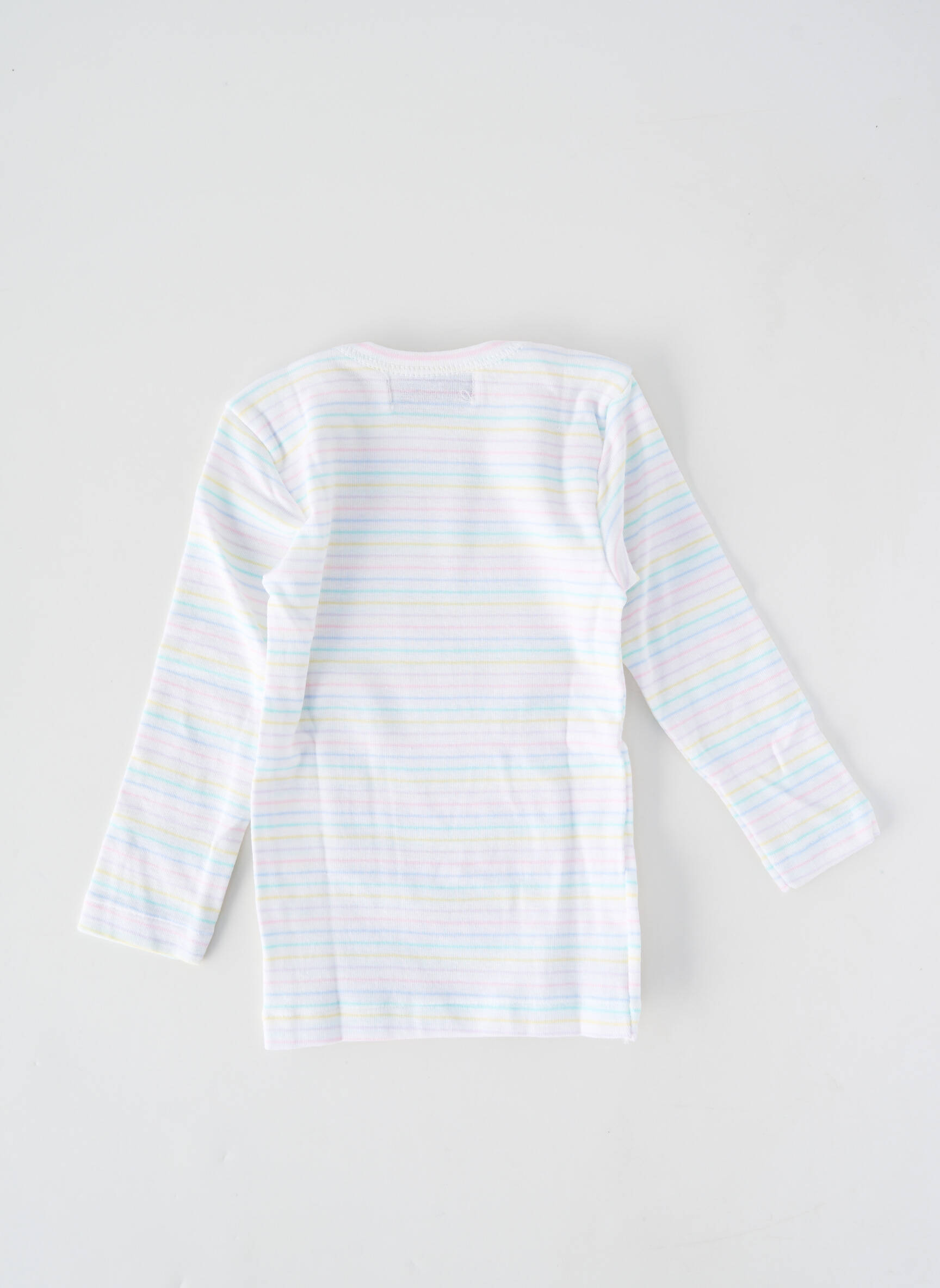 Tricou croială cambrată mâneci lungi roz PETIT BATEAU fată