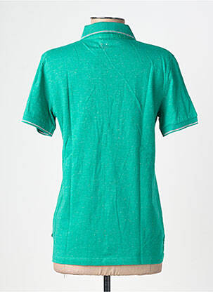 Polo elasticitate mâneci scurte verde TBS femeie