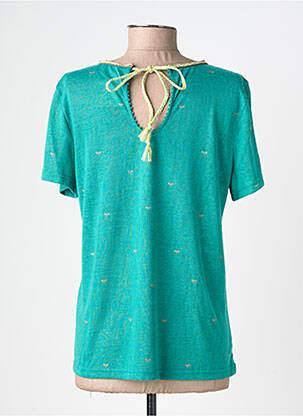 Tricou serigrafie mâneci scurte verde GRACE & MILA femeie