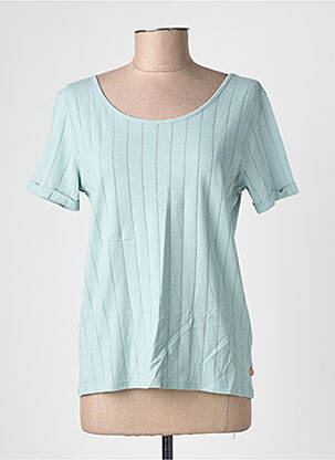 Tricou elasticitate mâneci scurte verde TBS femeie