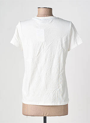 Tricou serigrafie mâneci scurte alb DESIGUAL femeie