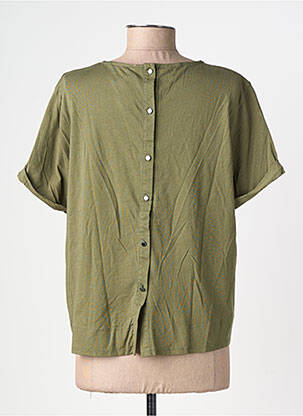 Tricou croială dreaptă mâneci scurte verde PEPE JEANS femeie