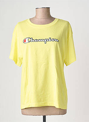 Tricou elasticitate mâneci scurte galben CHAMPION femeie