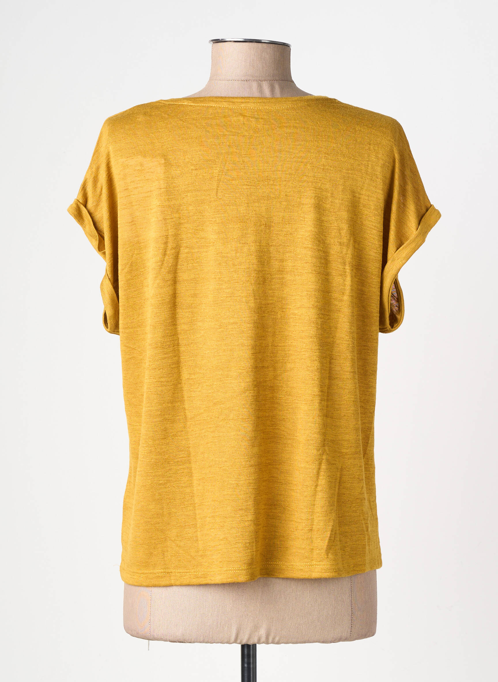 Tricou croială dreaptă mâneci scurte galben LPB LES PETITES BOMBES  femeie
