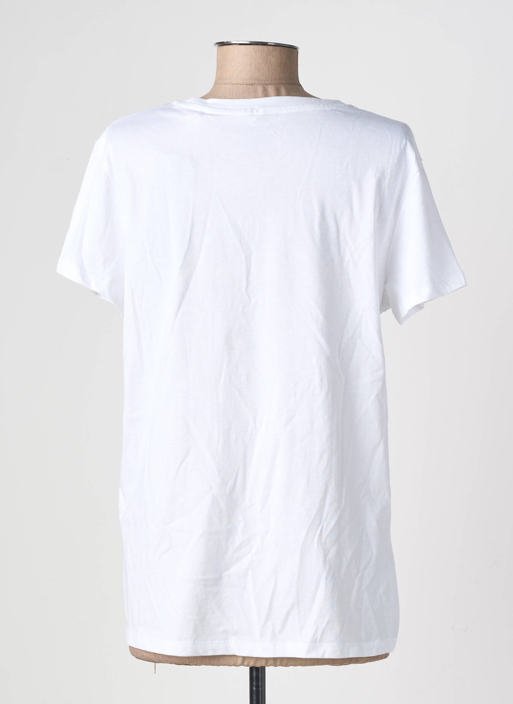 Tricou serigrafie flockată mâneci scurte alb LEVI'S femeie