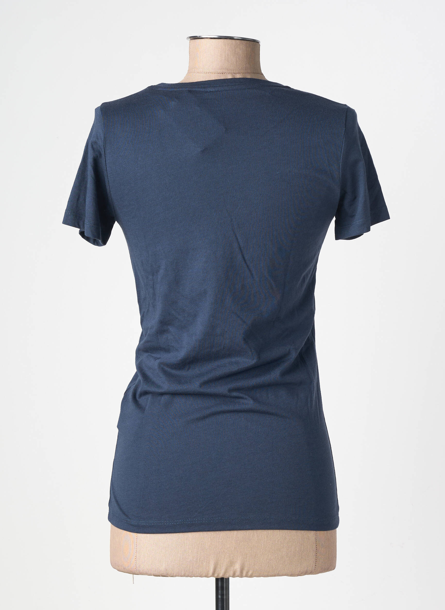Tricou serigrafie mâneci scurte albastru PEPE JEANS femeie