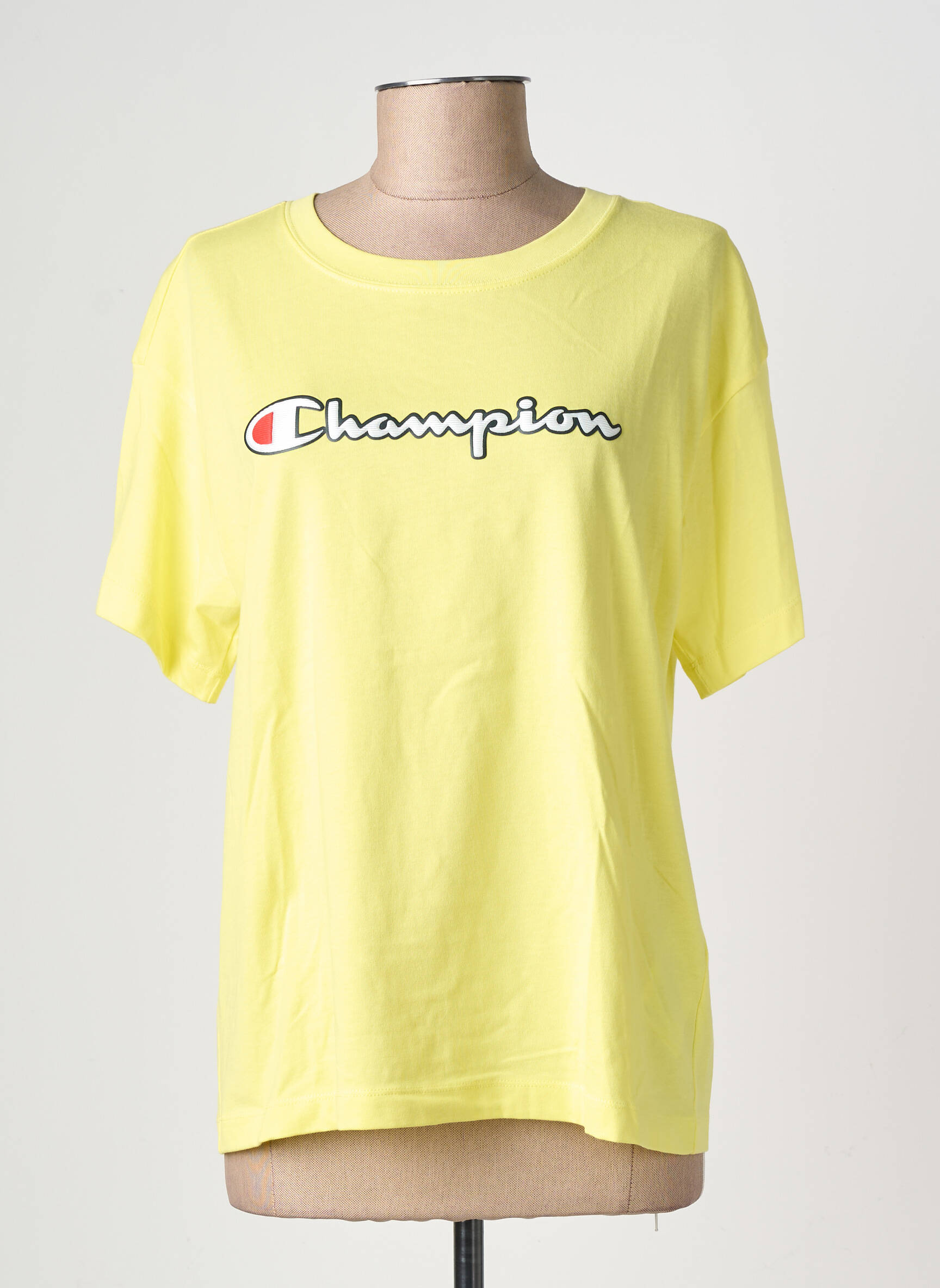 Tricou elasticitate mâneci scurte galben CHAMPION femeie