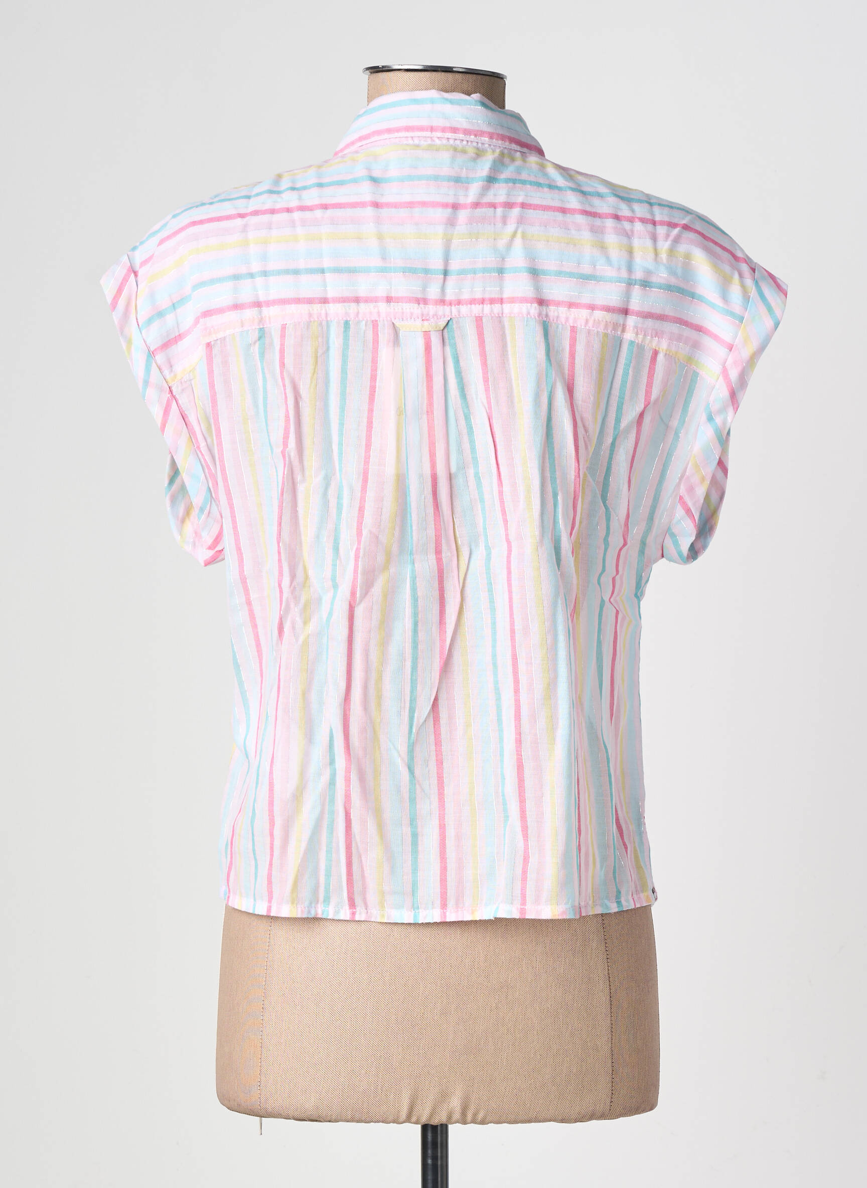 Cămașă croială fluidă mâneci scurte roz PEPE JEANS femeie