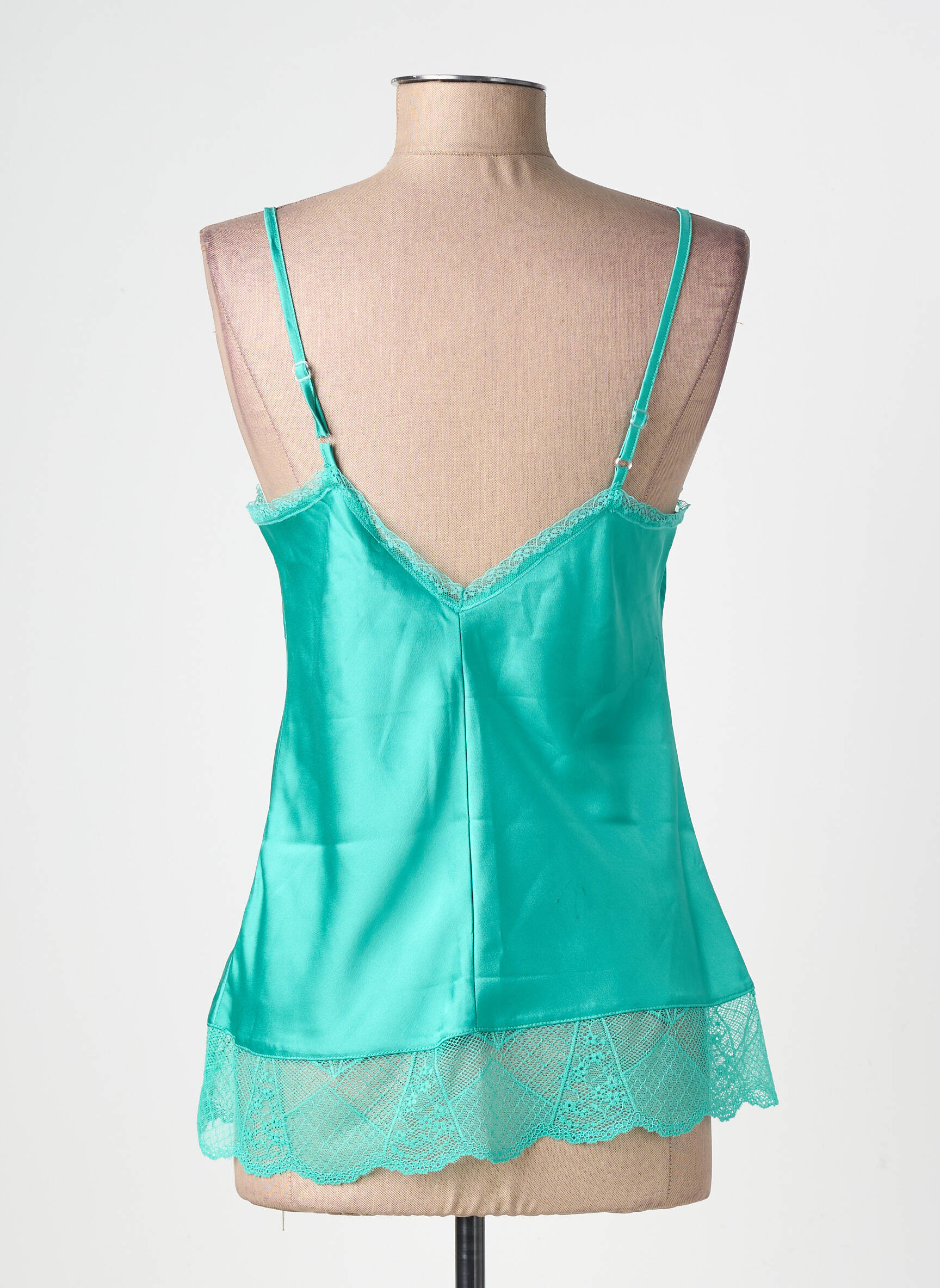 Top elasticitate bretele subțiri verde MOLLY BRACKEN femeie