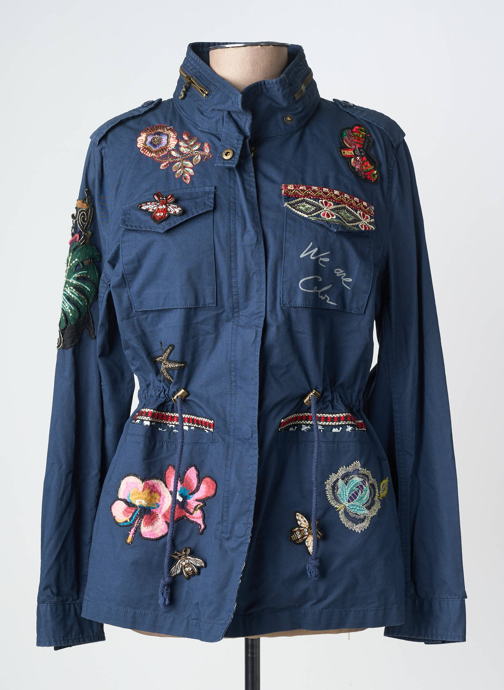 Jachete casual croială dreaptă albastru DESIGUAL femeie