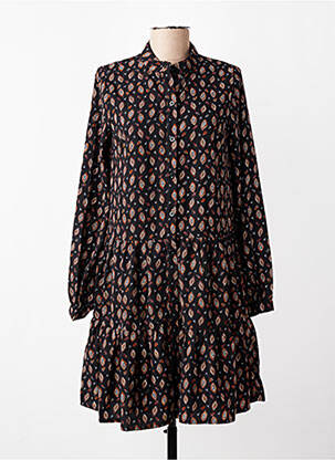 Rochie midi imprimeu fantezie mâneci lungi negru MOLLY BRACKEN femeie