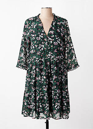 Rochie scurtă mâneci 3/4 mâneci 3/4 verde GRACE & MILA femeie