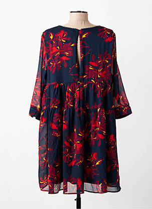 Rochie scurtă mâneci lungi mâneci lungi albastru GRACE & MILA femeie