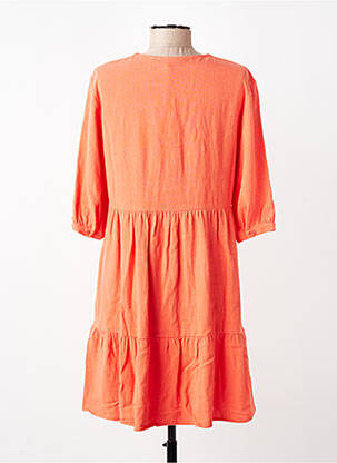 Rochie scurtă mâneci scurte mâneci scurte portocalie RUE MAZARINE femeie