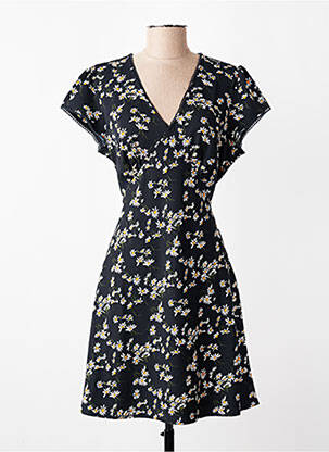 Rochie midi imprimeu fantezie mâneci scurte negru LEVI'S femeie