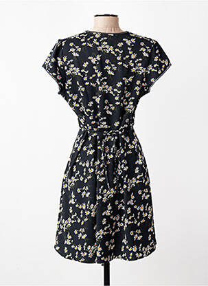 Rochie midi imprimeu fantezie mâneci scurte negru LEVI'S femeie