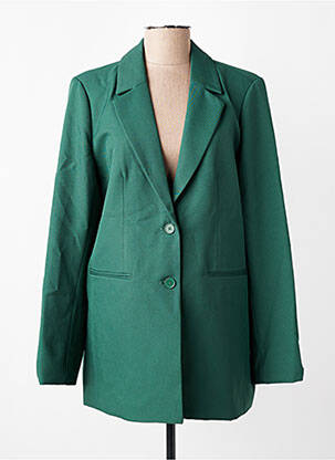 Sacou finisaj interior dublat verde PIECES femeie