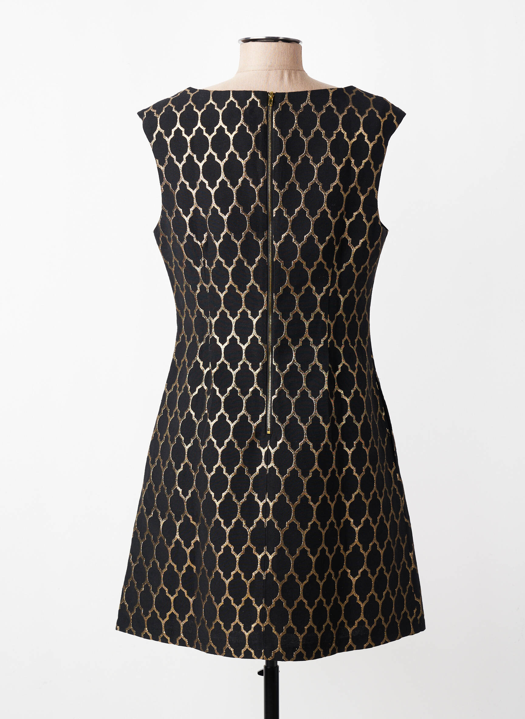 Rochie scurtă închidere cu fermoar la spate mâneci scurte negru MOLLY BRACKEN femeie
