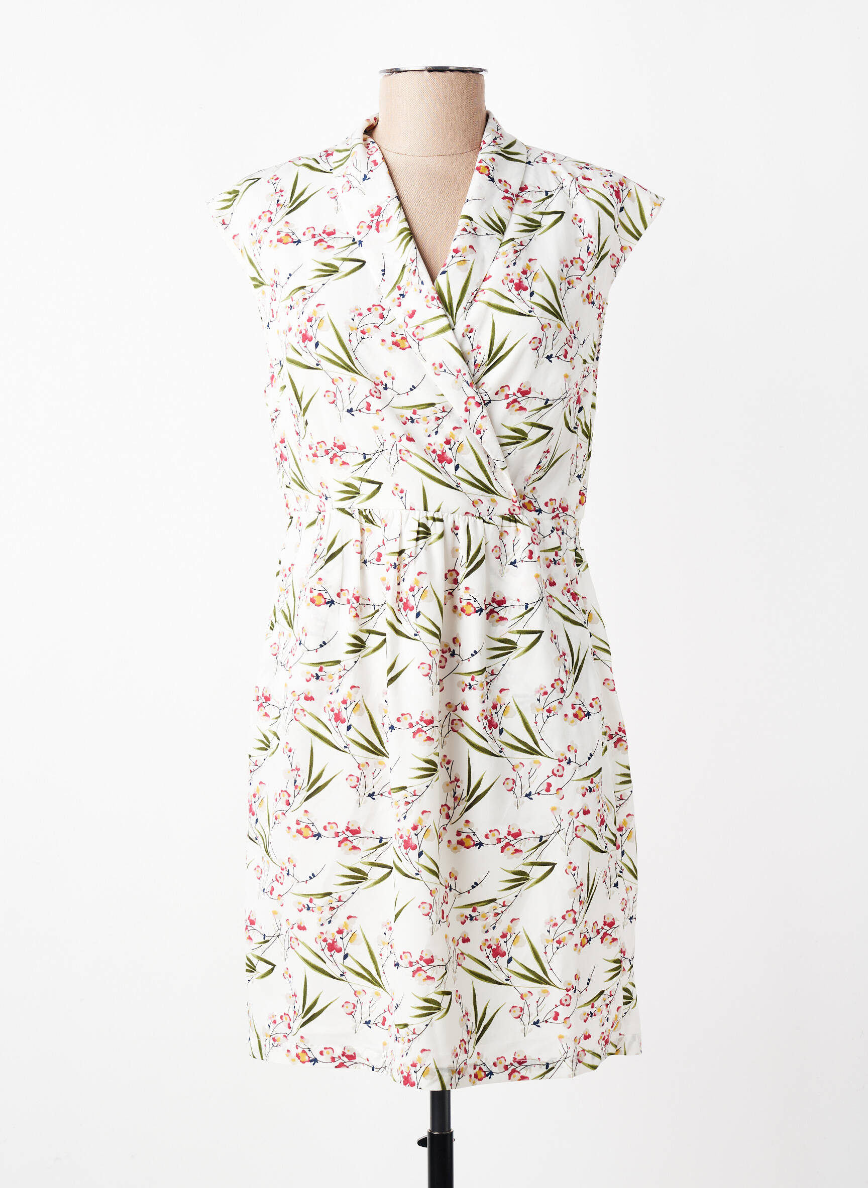 Rochie scurtă mâneci scurte mâneci scurte alb MOLLY BRACKEN femeie