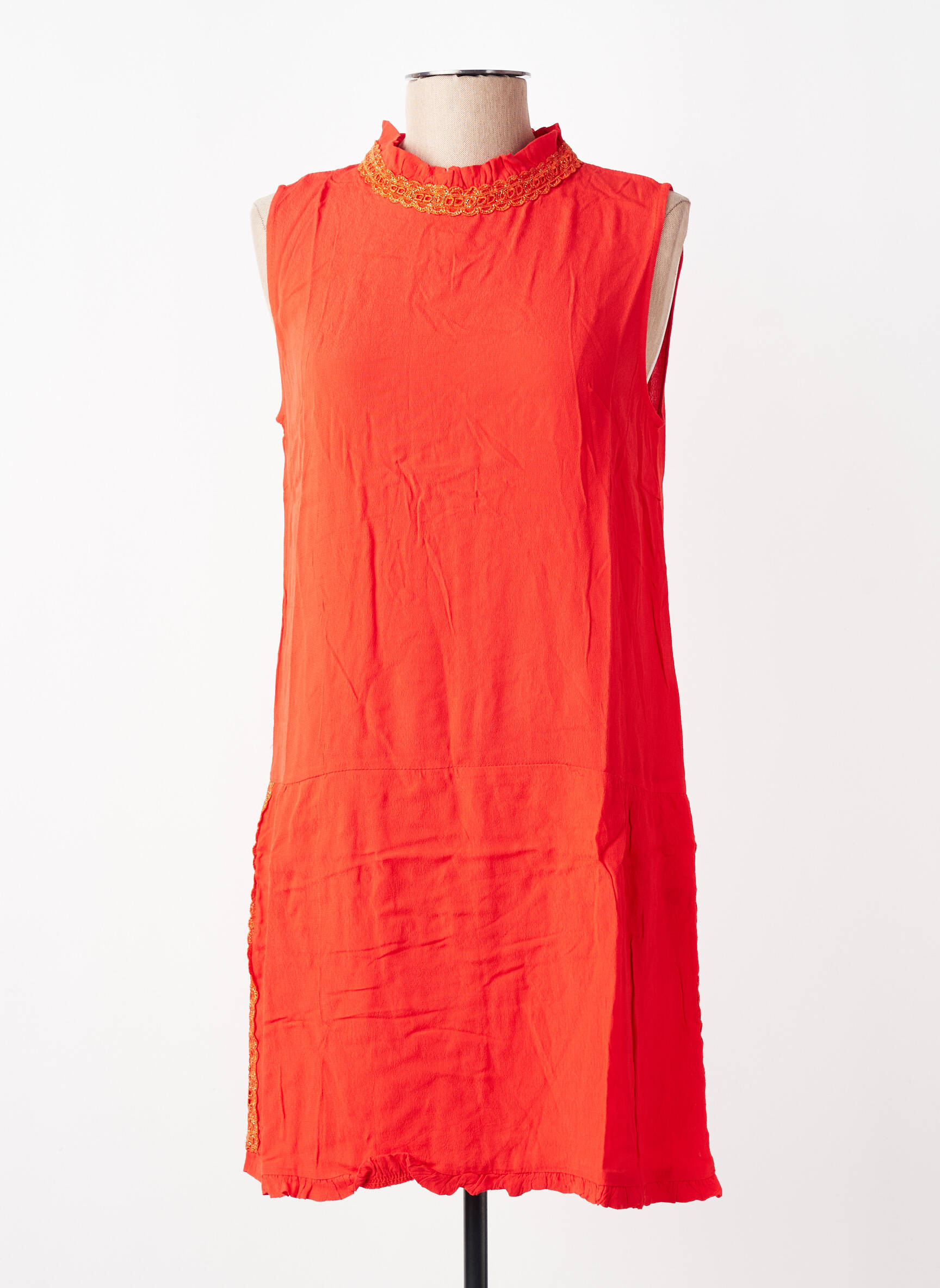 Rochie scurtă fără mâneci fără mâneci roșu GRACE & MILA femeie
