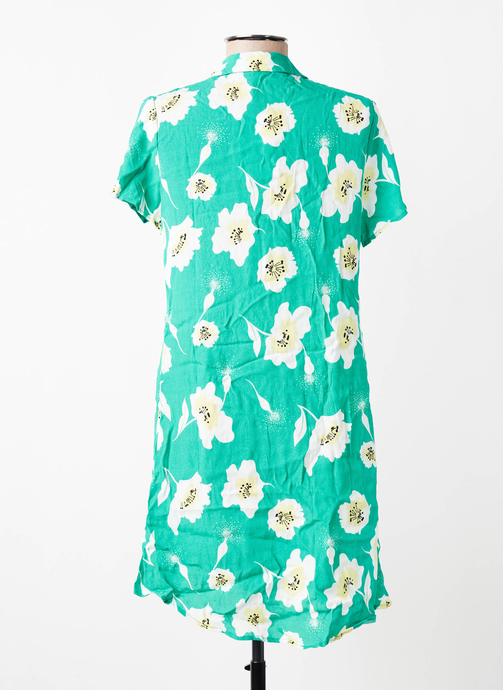 Rochie scurtă mâneci scurte mâneci scurte verde LPB LES PETITES BOMBES  femeie