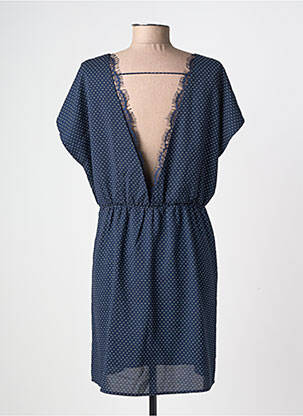 Rochie scurtă mâneci scurte mâneci scurte albastru MOLLY BRACKEN femeie