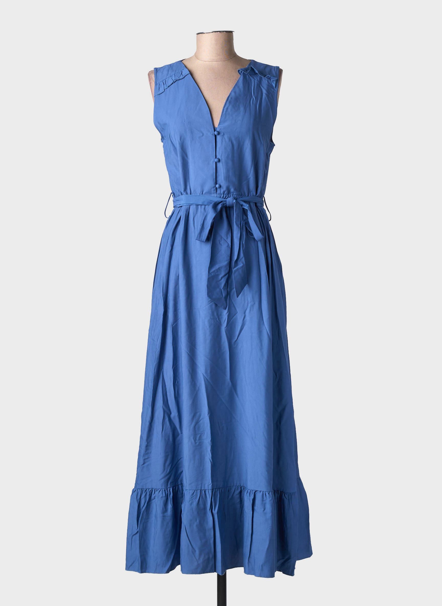 Rochie lungă fără mâneci fără mâneci albastru MOLLY BRACKEN femeie