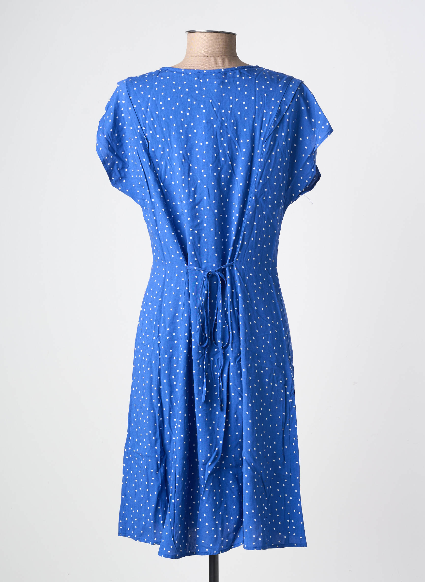 Rochie midi mâneci scurte mâneci scurte albastru GRACE & MILA femeie
